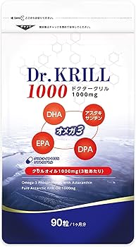Amazon | ドクタークリル1000mg オメガ3脂肪酸 南極オキアミ クリル